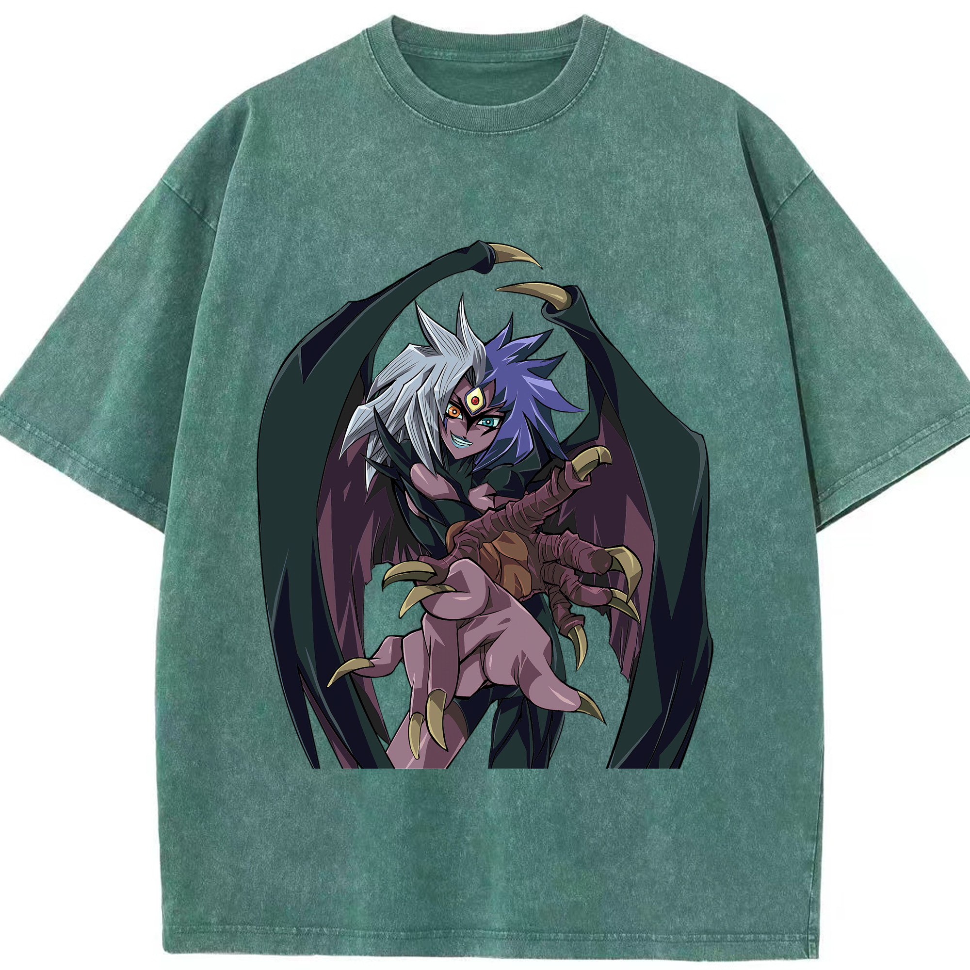 （画像用） 遊☆戯☆王 Yu-Gi-Oh! 綿100% ヴィンテージ風 半袖Tシャツ（フロントプリント）